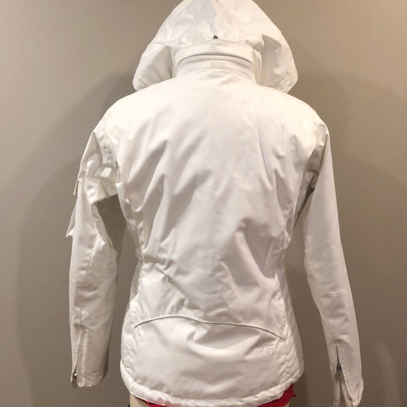 Obermeyer Niki Ski Jacket White & Rainbow Sz 4 - Picture 5 of 8